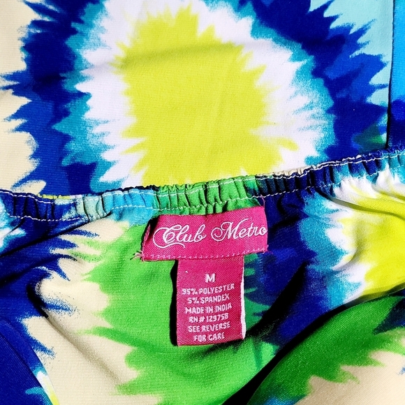 Club Metro Burst of Color Maxi Dress (M) - Picture 5 of 8